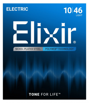 Струни для електрогітари Elixir Polyweb Nickel Plated Steel 12050, 10-46