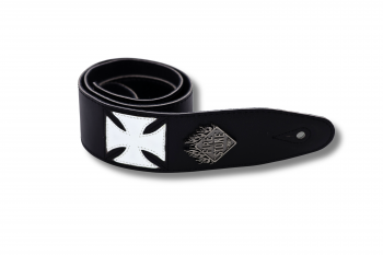 Ремінь для гітари GEWA Fire&Stone Iron Cross Heavy Black