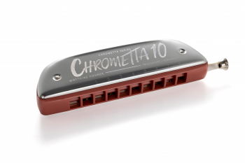 Губная гармошка Hohner Chrometta 10 Color Edition M253012 Fire C-major