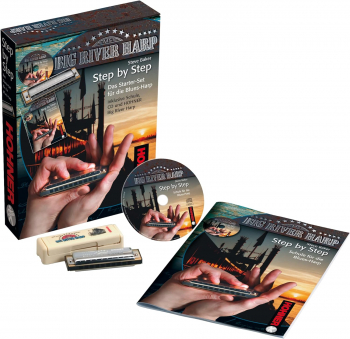 Губна гармошка Hohner Step by Step Blues Starter M91401 Big River Harp C-major (книга + CD)