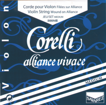 Комплект струн для скрипки Savarez Corelli Alliance Vivage 800MB Medium (E-ball)