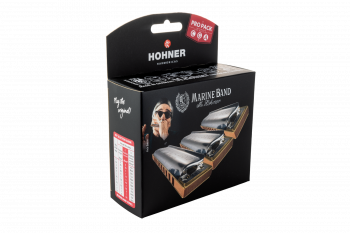 Набір губних гармошок Hohner Marine Band 1896 ProPack M1896PP C,G,A-major (3 шт.)