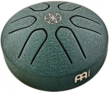 Глюкофон Meinl Sonic Energy PSTD4DGGOL Steel Tongue Drum A-Major (3") Germ of Life Dark Green