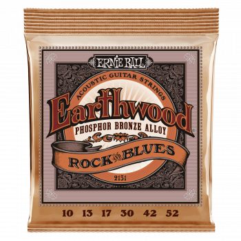 Струны для акустической гитары Ernie Ball Earthwood Phosphor Bronze P02151 Plain G, 10-52