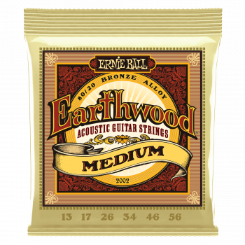 Струни для акустичної гітари Ernie Ball Earthwood 80/20 Bronze P02002, 13-56