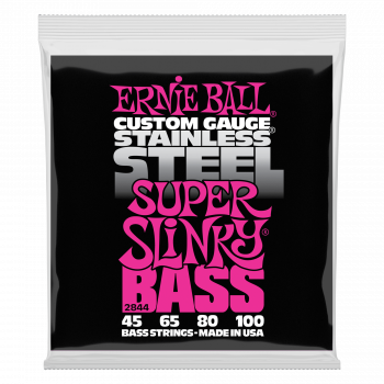 Струни для бас-гітари Ernie Ball Super Slinky Stainless Steel P02844, 45-100