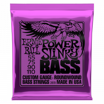 Струни для бас-гітари Ernie Ball Power Slinky Nickel Wound P02831, 55-110
