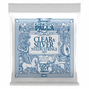 Струни для класичної гітари Ernie Ball Ernesto Palla Clear & Silver P02403 Medium Tension