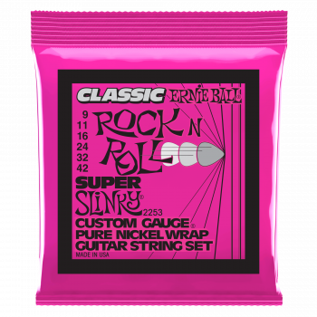 Струни для електрогітари Ernie Ball Super Slinky Pure Nickel P02253, 9-42