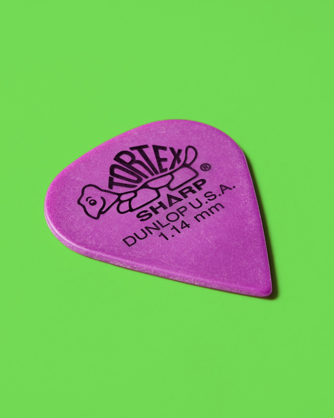 Dunlop Plektrum, Tortex Sharp 412 Picks 0,88 grün, 12 Stück - Plektren Set