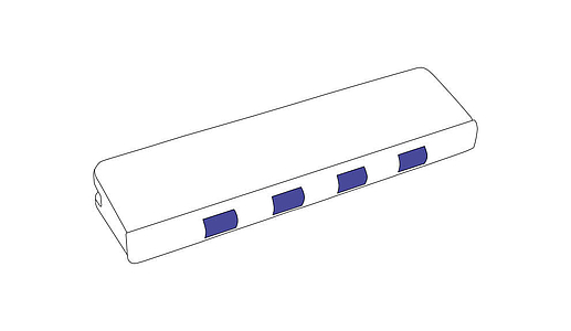 Губная гармошка Hohner Beginner Speedy M91340P C-major (Rainbow)