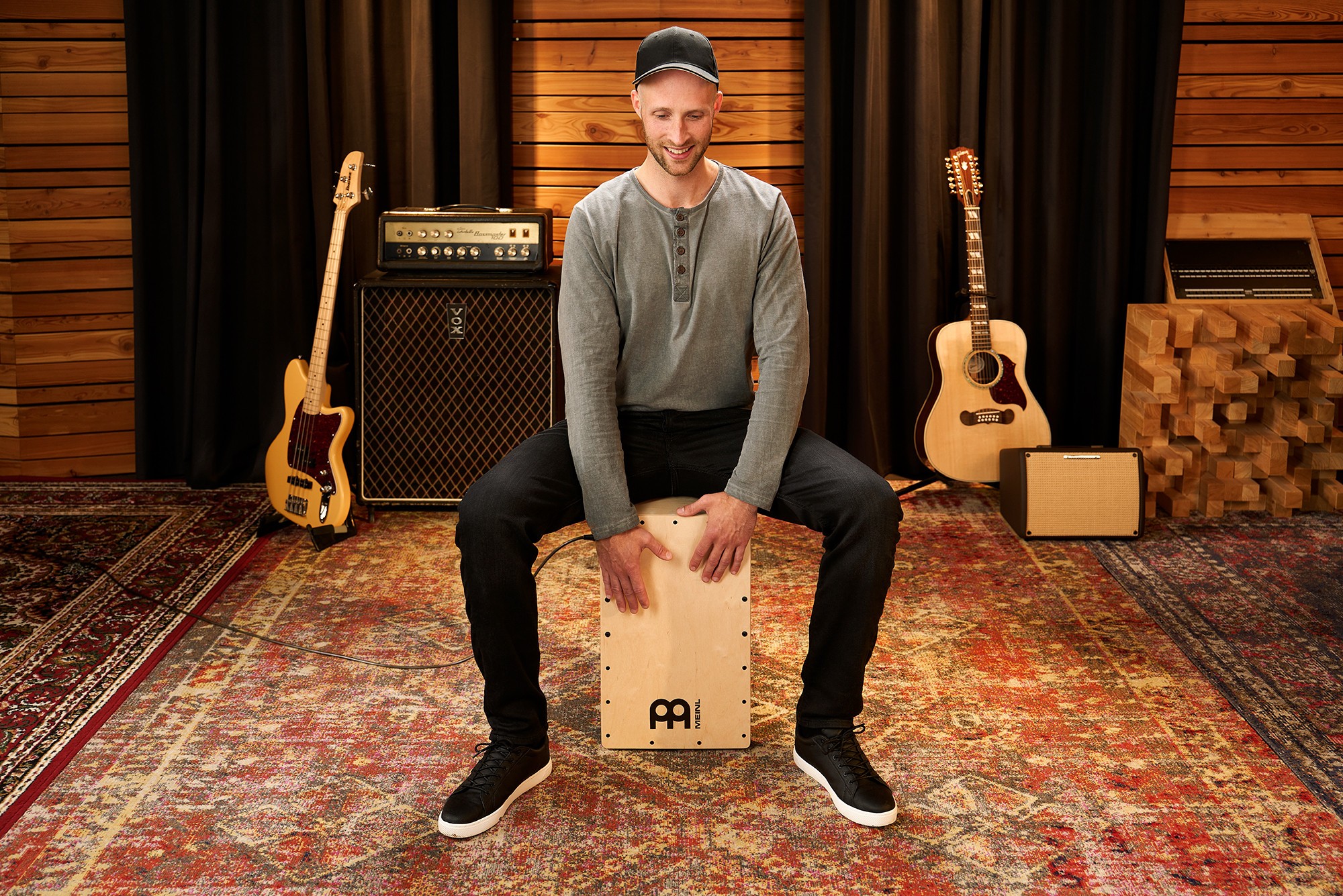 Кахон со звукоснимателем Meinl Snarecraft PSC100NT Natural