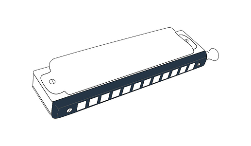 Губна гармошка Hohner Super Chromonica 270 Deluxe M754001 C-major