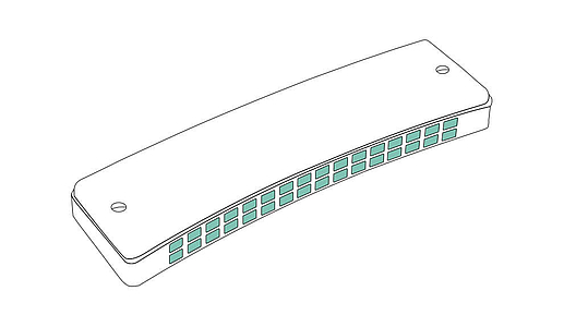 Губная гармошка Hohner Octave Comet 32 ​​M2503017 C-major