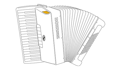 Аккордеон Hohner Mattia IV 96 Black A17121 (с кейсом)