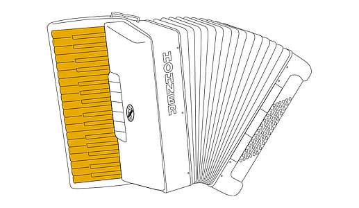 Аккордеон Hohner Mattia IV 96 Black A17121 (с кейсом)