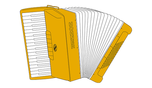 Аккордеон Hohner Mattia IV 96 Black A17121 (с кейсом)