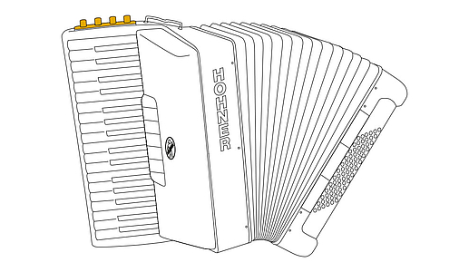Акордеон Hohner Mattia IV 120 Black A17321 (з кейсом)