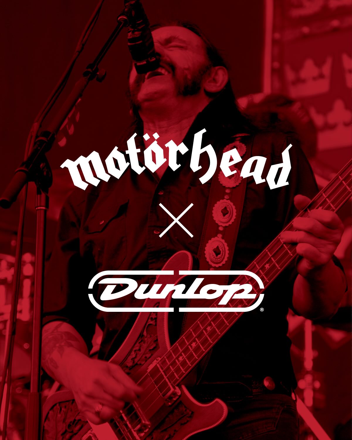 Ремень гитарный Dunlop MH01 Motorhead Spades Strap